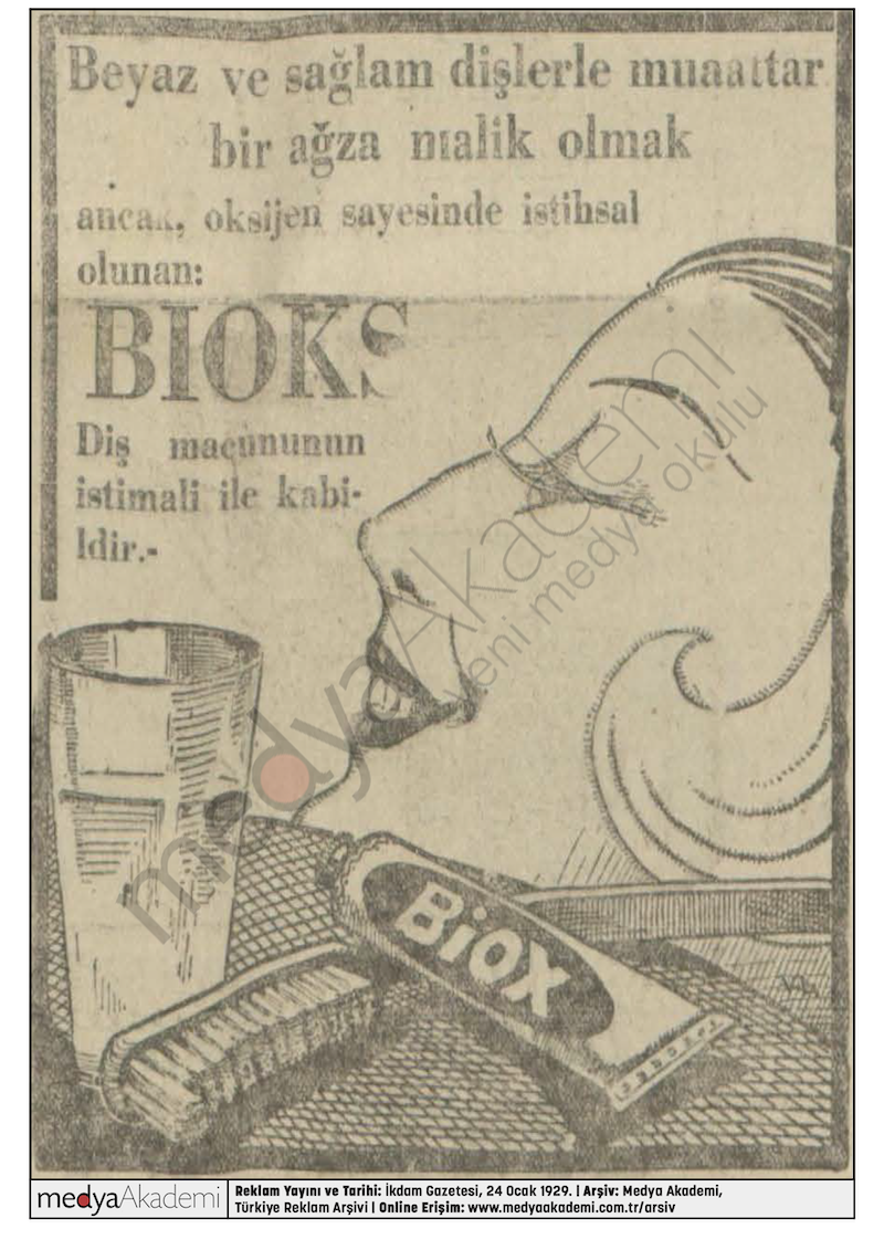 Bioks, İkdam Gazetesi, 24 Ocak 1929