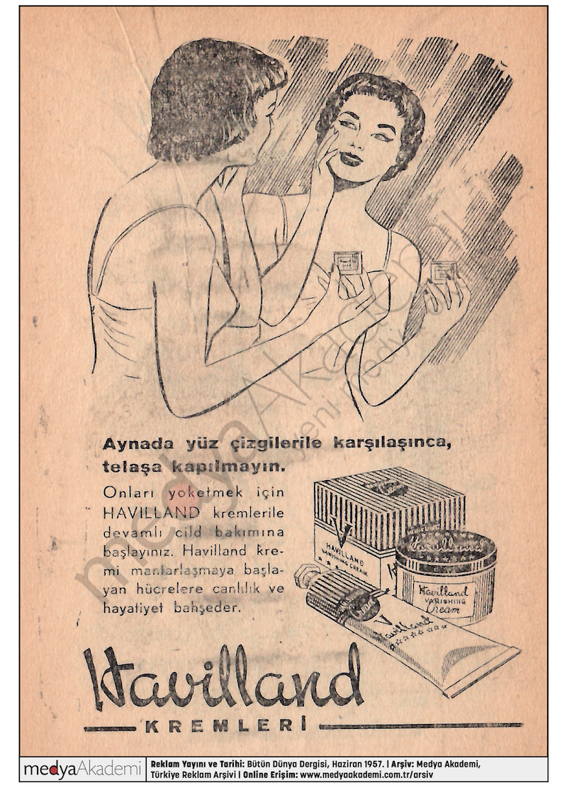 Havilland, Bütün Dünya Dergisi, Haziran 1957